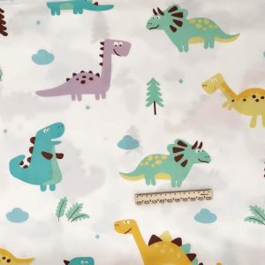 tissu dinosaure pour lit cabane