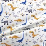 Tissu Jersey Dinosaure