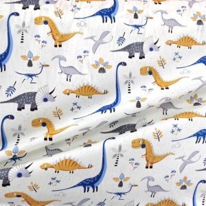 Tissu Jersey Dinosaure