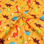 Tissu Motif Imprime Dinosaure