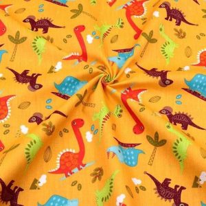 Tissu Motif Imprime Dinosaure