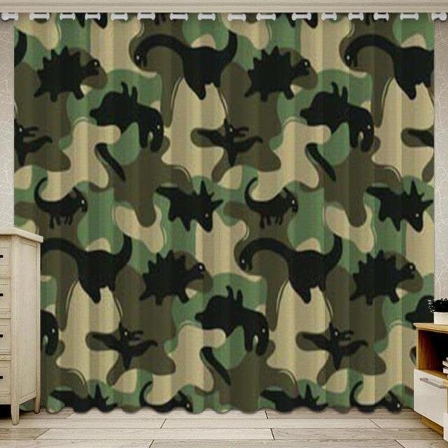 Tissu Rideau Motif Dinosaure